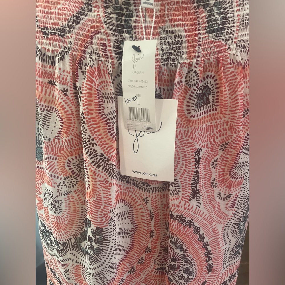 NWT JOIE 🔥🔥 size Large sleeveless blouse 100% silk - Picture 4 of 6